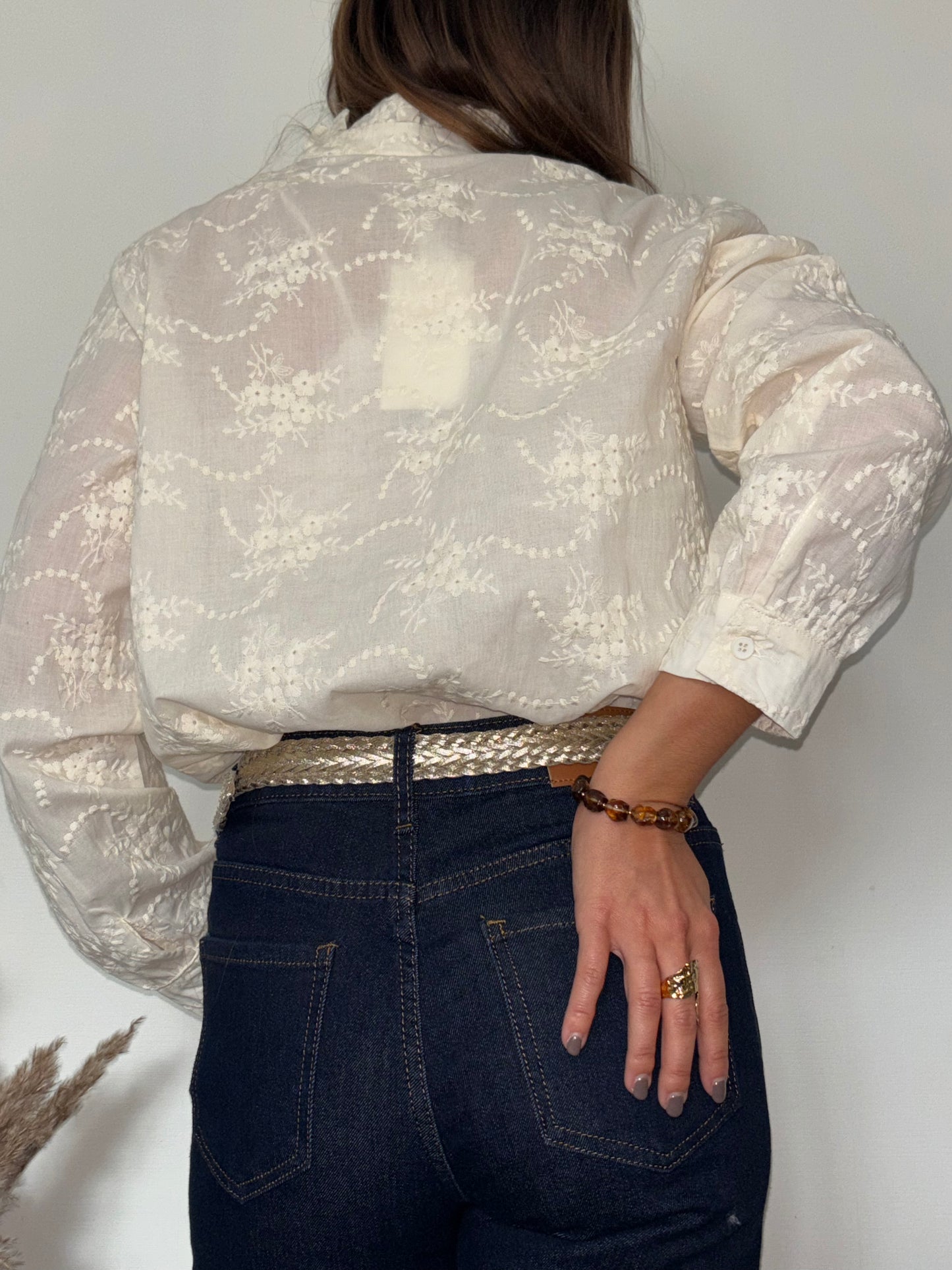 Chemisier avec broderie