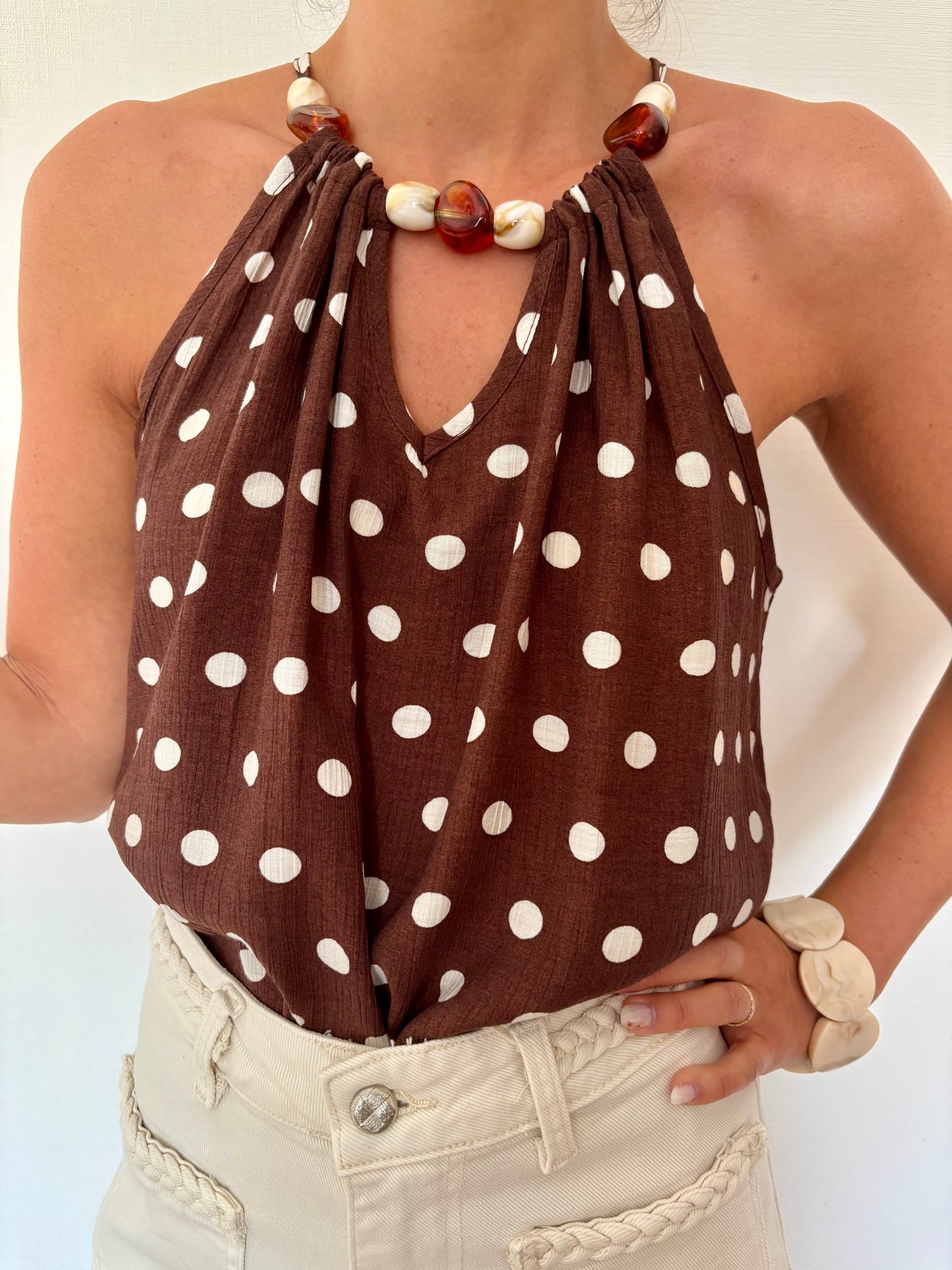 Top à pois