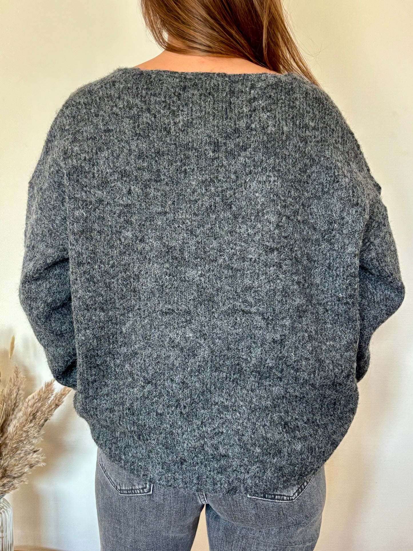 Pull gris foncé