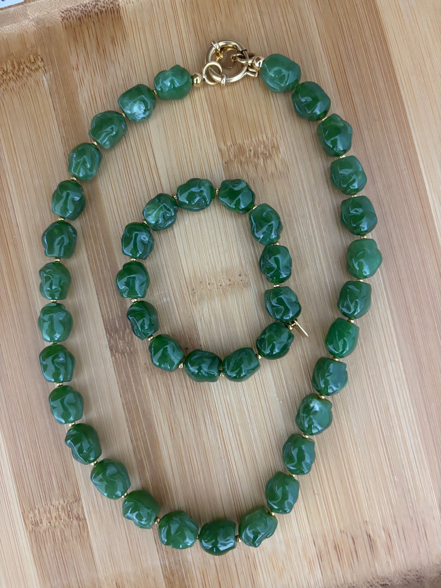 Bracelet à perles (vert)
